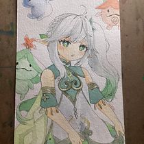 Il mio progetto del corso: Ritratto in stile manga ad acquerello