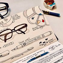 Carnet d’objets du quotidien en encre