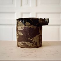 Il mio progetto del corso: Tecniche di marmorizzazione su ceramica
