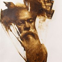 Pensamiento en óleo sepia