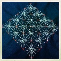 Geometric Sashiko Star Pattern