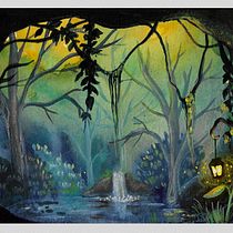 Mein Abschlussprojekt für den Kurs: Illustration von Fantasielandschaften mit Aquarell und Gouache