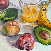 Still Life with Fruit and Glass