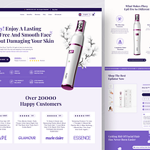 Epilator beauty product: Ecommerce Design from Scratch with Figma