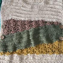 Mi proyecto del curso: Introducción a la técnica de hileras cortas en crochet para ropa