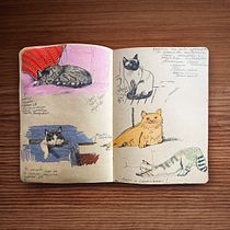 Carnet de croquis — Études de chats