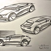 Mi proyecto del curso: Diseño de automóviles: el boceto