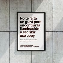 Cartel tipográfico de copywriting