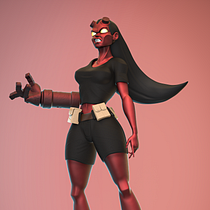 Hellhound Warrior 3D Character Bust