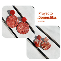 Mi proyecto del curso: Creación de pendientes de arcilla polimérica con efecto mármol