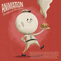 Vintage Pancake Mascot Illustration