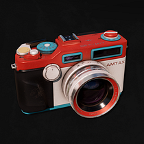 Cámara retro AMTAX en 3D