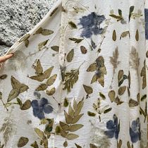 Ecoprint on linen 🍃