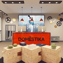 Recepción de tienda industrial en 3D