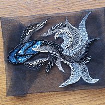 My project for course: Introduction to Lunéville Crochet Embroidery