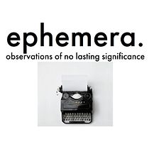 ephemera - my course project