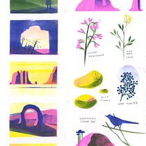 My project for course: Narrative Landscape Illustration with Stencils and Acrylics