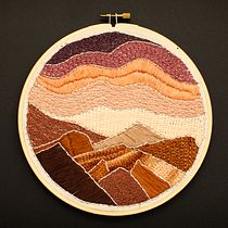 My project for course: Design and create a 'stained glass' embroidery