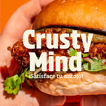 Identidade visual do restaurante Crusty Mind para projetos gastronômicos