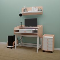 Pastel Compact Desk with Shelf
