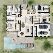 Mi proyecto del curso: Postproducción de planimetría arquitectónica en Photoshop