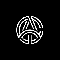 Circular Monogram with Interlocking Lines