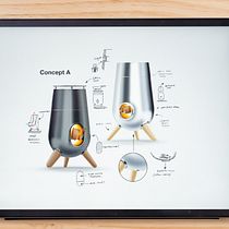 Tripod Portable Firepit Concept Rendering