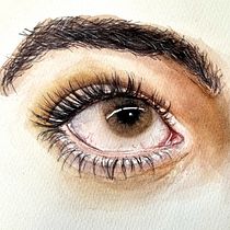 Mijn projecten voor de cursus: Aquareltekeningen: Hoe je expressieve ogen schildert