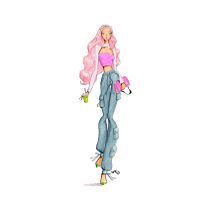 Full-body Fashion Illustration for the Final Project for my course