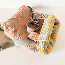 Meine erste Gobelin-Tasche – Abschlussprojekt für den Kurs „Einführung in die Gobelin-Technik“.