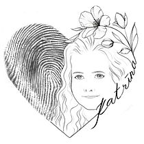 Custom Tattoo with Fingerprint and Portrait