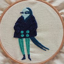 SWALLOW BLUES-EMBROIDERY PATTERN