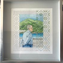 Retrato y bordado