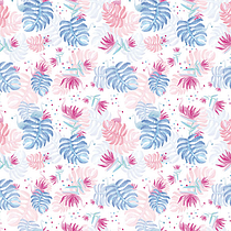 Pattern - Flamingos in hawaii. Un projet de Direction artistique, Design graphique et Illustration traditionnelle de Esther HIJANO MUÑOZ - 10.07.2014