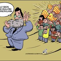 Humor gráfico para principiantes. Ilustração tradicional projeto de Manel Cruz - 04.10.2014