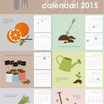 Calendario hortelano. Un projet de Design graphique et Illustration traditionnelle de Abril Millán - 30.10.2014