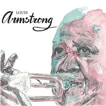 Louis Armstrong. Calligraph, Design, and Traditional illustration project by Javier Peña Martínez - 12.15.2014