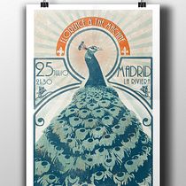 Cartel concierto Florence + The Machine para el curso Ilustración para music lovers. Design, Graphic Design, and Traditional illustration project by Delia Ruiz - 03.20.2015