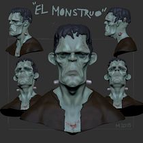 Mi Proyecto del curso Modelado de personajes en 3D . Un projet de 3D, Animation, Conception de personnages et Illustration traditionnelle de Chema Mansilla - 02.04.2015