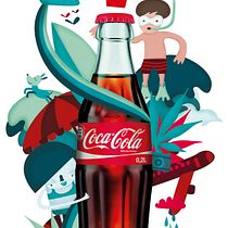 Coca Cola refresh. Traditional illustration project by manola argento - 04.22.2015