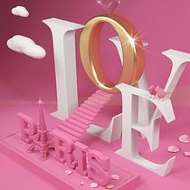 Paris, escalera al amor.. 3D project by Iskiam Jara - 05.19.2015
