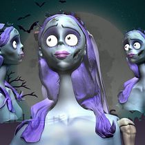 La novia cadáver de  Tim Burton. Un projet de 3D de Juana Blanco Pulido - 29.05.2015