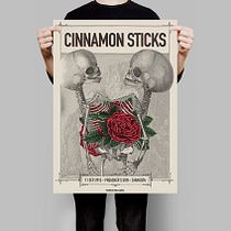 Cours d'affiches illustrées sur les bâtons de cannelle. Un projet de Design , Illustration traditionnelle , et Sérigraphie de Borja Cabeza Cabello - 09.06.2015