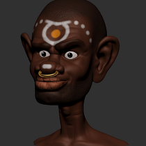Mi proyecto del curso Modelado de personajes en 3D. Un projet de 3D de Leonor Manso - 14.07.2015