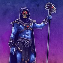 Skeletor. Projekt z dziedziny Trad, c i jna ilustracja użytkownika Rubén Megido - 26.07.2015
