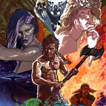 Slaine. The horned God. Projekt z dziedziny  Sztuki piękne, Komiks, Trad, c i jna ilustracja użytkownika Alejandro Guzmán Carrasco - 26.07.2015