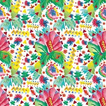Primera prueba. Motivos florales... sigo probando!. Un projet de Design  de Jimena Ma - 26.07.2015