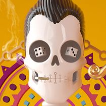 Día de muertos con Cinema 4D. 3D, Character Design, and Graphic Design project by David Comerón - 01.24.2016