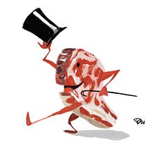 “Carne elegante”. Un progetto di Illustrazione tradizionale di David Criado Ortiz - 04.08.2015