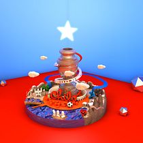 CHILE  copa americas. 3D project by Jorge Sfarcic - 08.09.2015